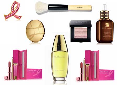 estee lauder, bobbi brown, pink products, beauty giveaway, breast cancer research foundation, fundraiser