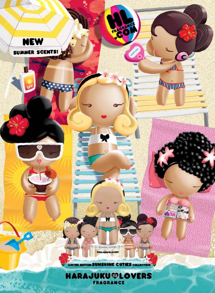 harajuku sunshine cuties collection, summer 2010, beauty news, makeup reviews, beauty blog