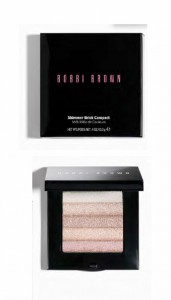 pink ribbon product, bca, pink product, bobbi brown, pink shimmer brick compact