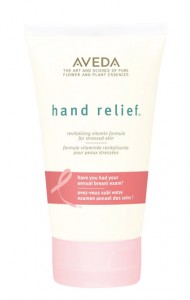 2011 pink ribbon product lineup, aveda hand relief