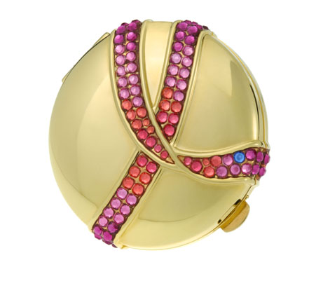 2011 pink ribbon product lineup, estee lauder jeweled pink ribbon compact