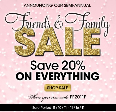 too faced friends and family sale