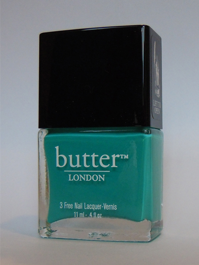 Slapper swatch, slapper review, butter london, teal nails, teal nail polish