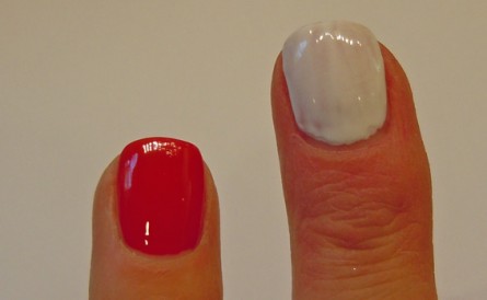 touch of red swatch, vestral white swatch, mac hey sailor, hey sailor collection, hey sailor nail lacquer collection