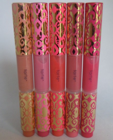 tarte girl meets gloss, holiday 2012, tarte maracuja gloss collectors set, review, photos, swatches