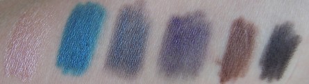 aqua eyes collection swatches, 23l, 12l, 21l, 6l, 2l, 0l, holiday 2012, make up for ever