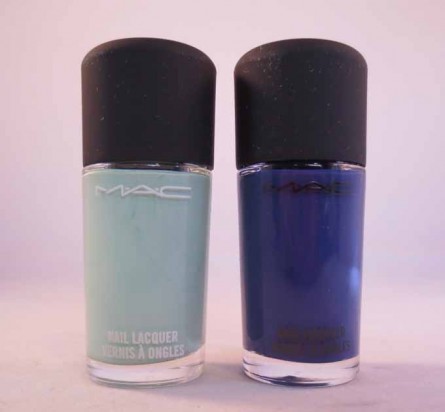 in the limelight, blue gaze, mac nail lacquer