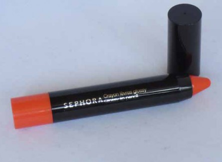 Glossy Orange, Sephora Glossy Lip Pencil, review, photo, opinion, summer 2013