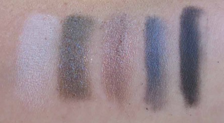 MAC Veluxe Pearlfusion Shadow Palette, Smokeluxe, photos, swatches
