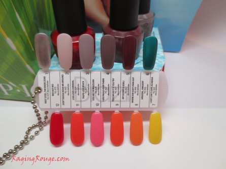 OPI Brazil Swatches, opi brazil, official swatches