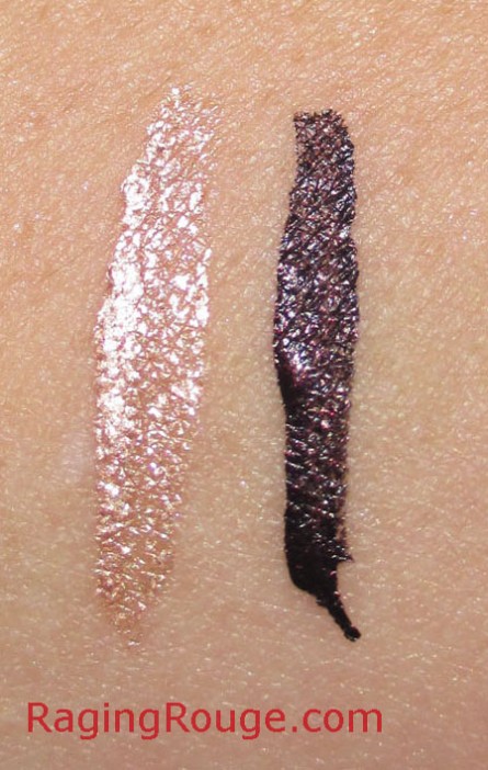 LORAC Copper and Black Cherry Swatches