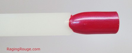 MAC Russian Red With Blue Pearl Swatch, Nail Transformations