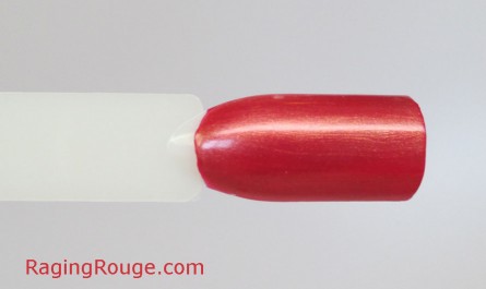 MAC Russian Red With Gold Pearl Swatch, Nail Transformations #nails #swatch #beauty