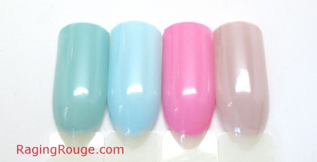 These pretty #pastels by Sephora Formula X combine for a cutsie, girlie #manicure.  via @ragingrouge