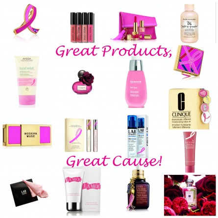 The Estee Lauder Companies' Breast Cancer Research Foundation Fundraiser, bcrf pink products 2014