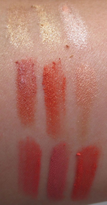 Coral Glow Swatches Touch & Glow Shimmer Cream Cubes, Mark Makeup