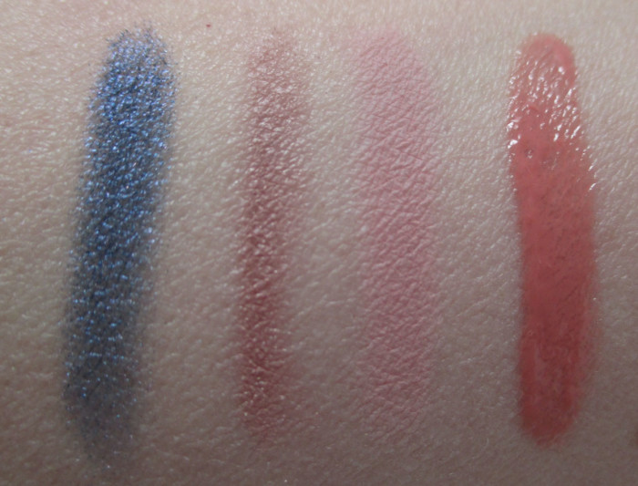 NARS Spring 2016 Color Collection Swatches: Cressida, Kari, Impassioned, and Instant Crash