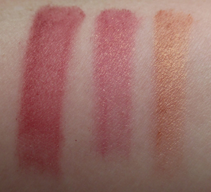 NARS Dolce Vita, Outlaw, and Luster Blushes