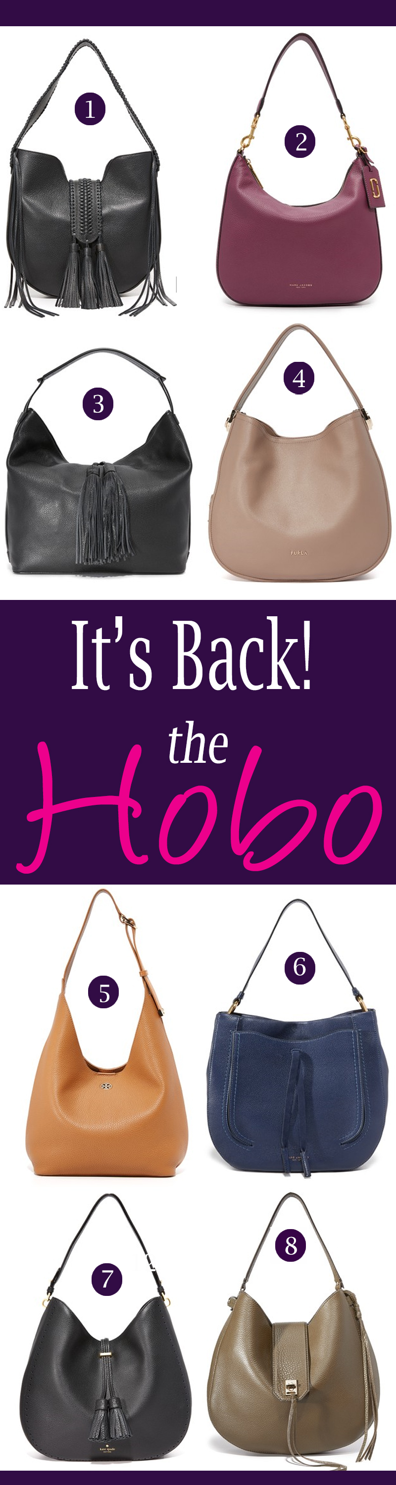 These Hobo Bags from @Shopbop have caught my eye! Here are eight gorgeous hobos you need to check out this fall!