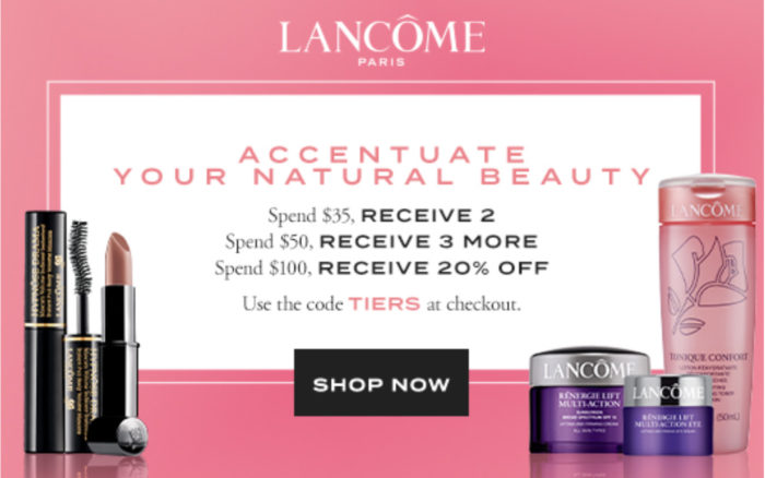 Lancôme GWP and Discount Code!