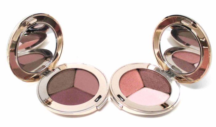 Jane Iredale PurePressed Eye Shadow Triples in Soft Kiss and Pink Quartz