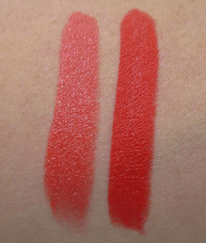Smashbox Be Legendary Lipstick, Spectacle and Fireball Matte Swatches