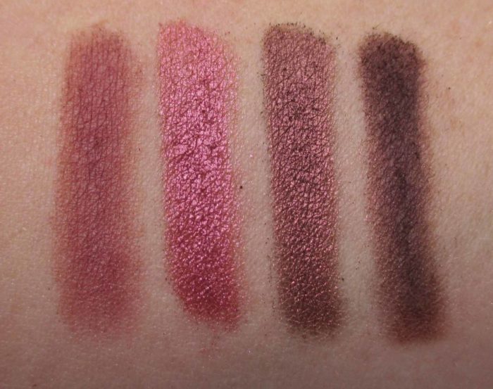 Urban Decay Naked Cherry Eyeshadow Palette Swatches: Devilish, Young Love, Drunk Dial, and Privacy