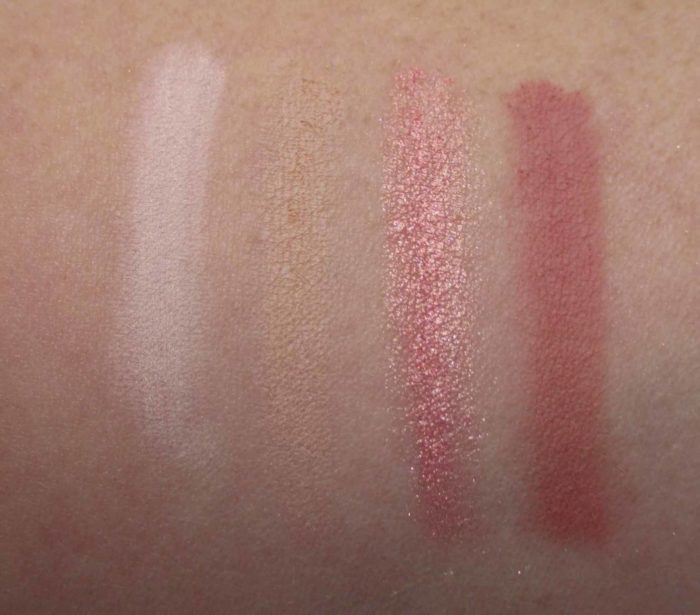 Urban Decay Naked Cherry Eyeshadow Palette Swatches: Hot Spot, Caution, Bang Bang, and Feelz