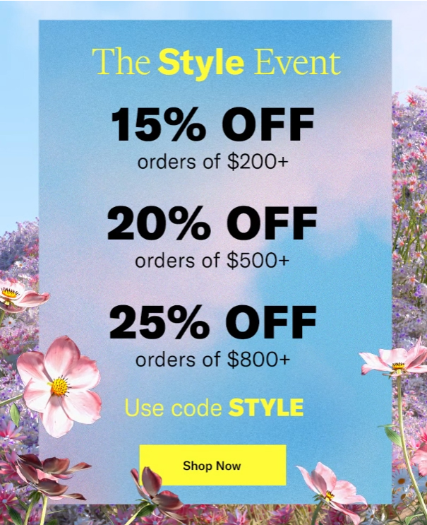 shopbop friends and family 2022, shopbop the style event 2022
